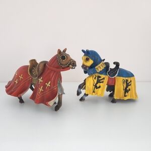 Schleich Medieval Templar Knight Tournament Horse Figures 2003